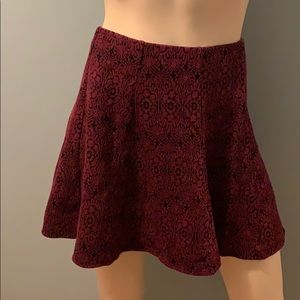 Patterned skater skirt